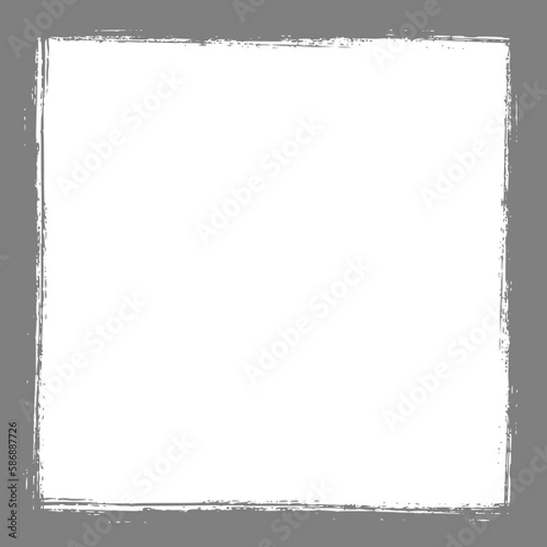 Obraz Grunge frame isolated on transparent background