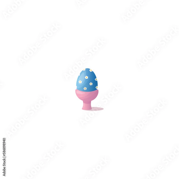 Fototapeta Easter egg on a withe background