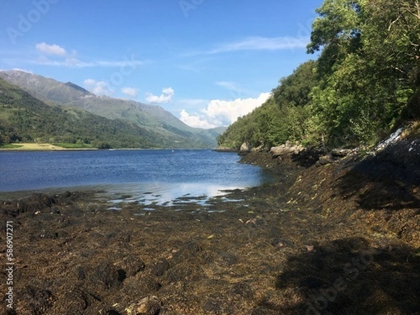 Obraz Loch Leven shoreline, Highlands 