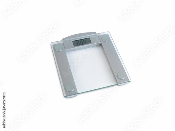 Fototapeta Digital scale isolated on white