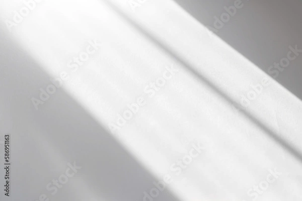 Obraz Abstract lines, shadows, light from window on white paper as overlay, texture or background, PNG
