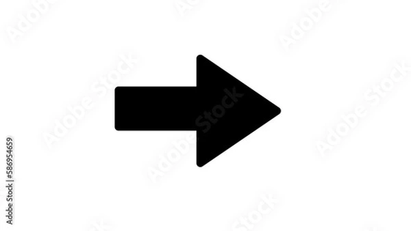Obraz arrow icon on white