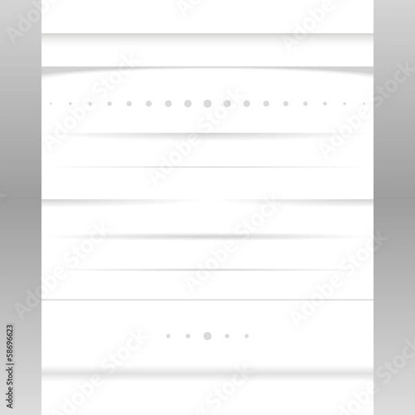 Obraz Vector divider set