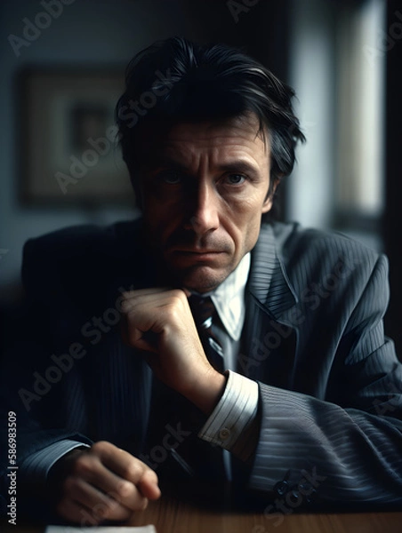 Obraz Critical Decision. Generative AI.