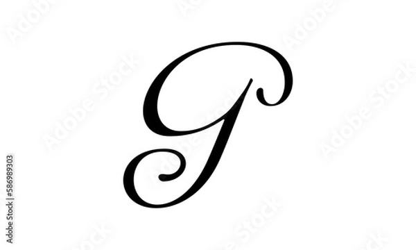 Fototapeta Letter g logo design icon with modern creative vector image
