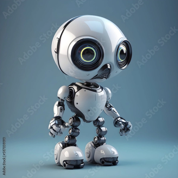 Fototapeta Futuristic AI Robot for Everyday Assistance made with Generative AI