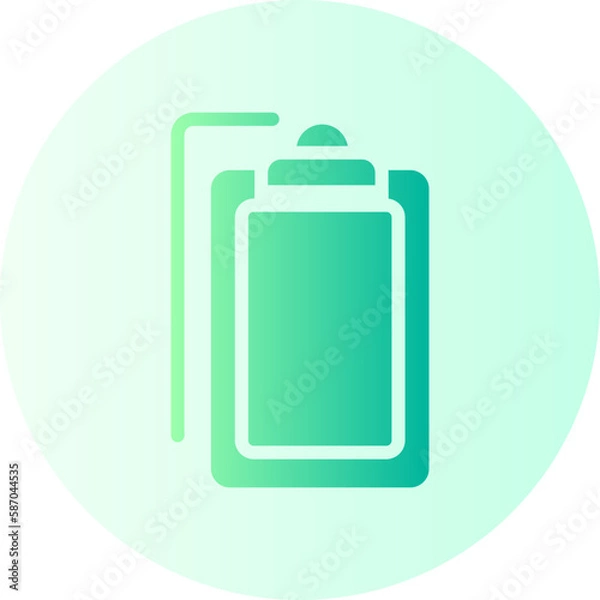 Fototapeta clipboard gradient icon