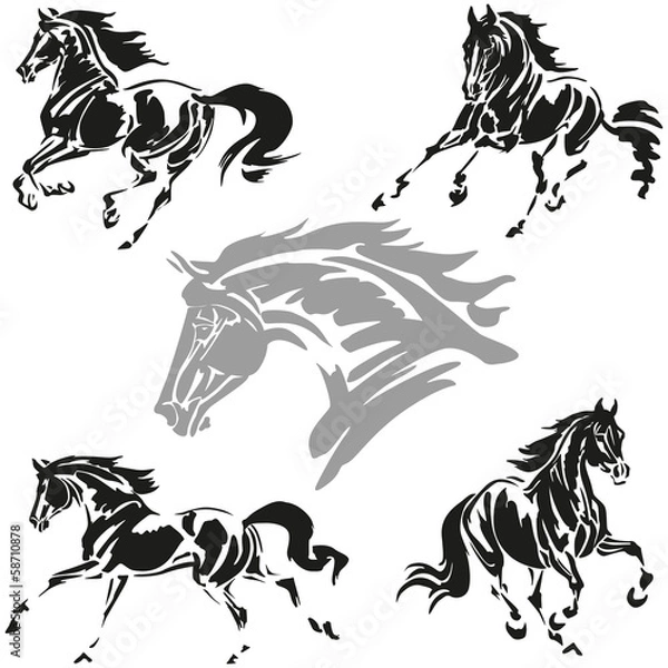 Obraz galloping horses