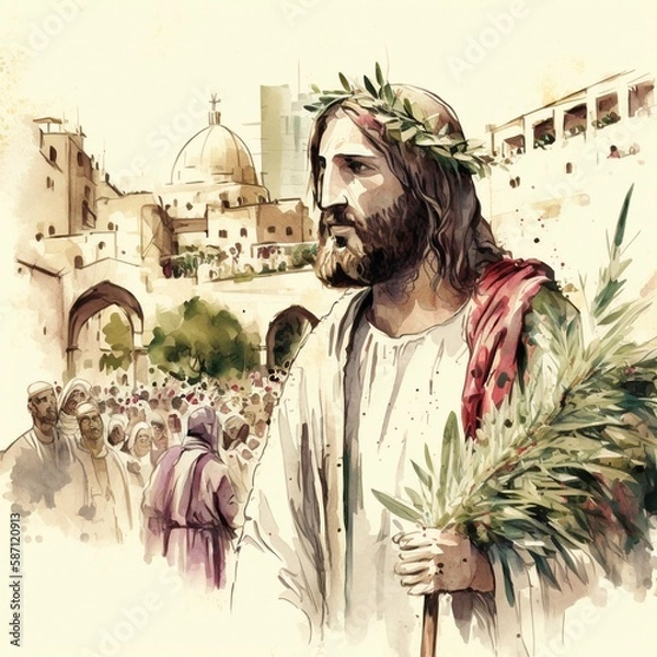 Obraz Jesus, style. generated ai