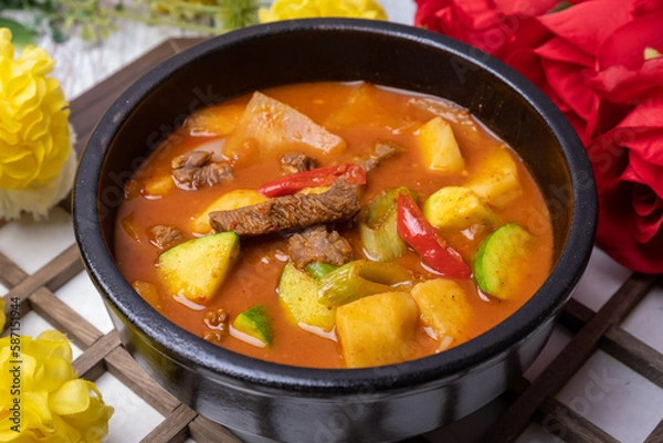 Obraz Gochujang Stew - Potato red pepper paste stew
