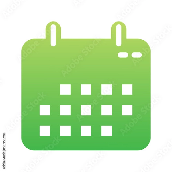 Fototapeta Flat Gradient Icon calendar,date,time,calendary,schedule