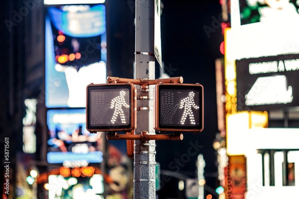 Obraz Keep walking New York traffic sign