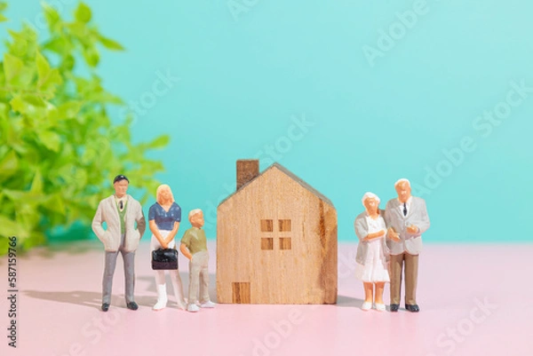 Obraz 家に関するご相談（明るい感じ、幸福なイメージ）