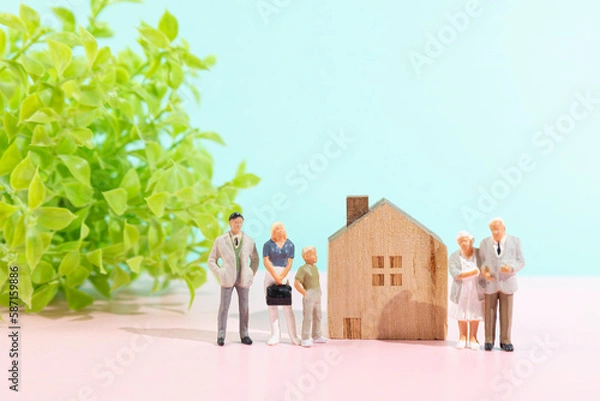 Obraz 家に関するご相談（明るい感じ、幸福なイメージ）