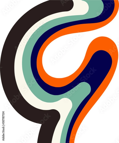 Fototapeta Abstract Retro Element