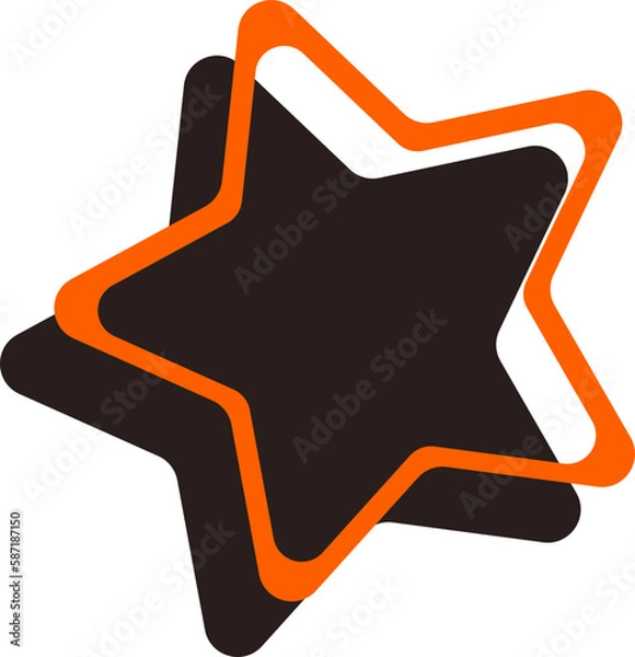 Fototapeta Star Retro Element