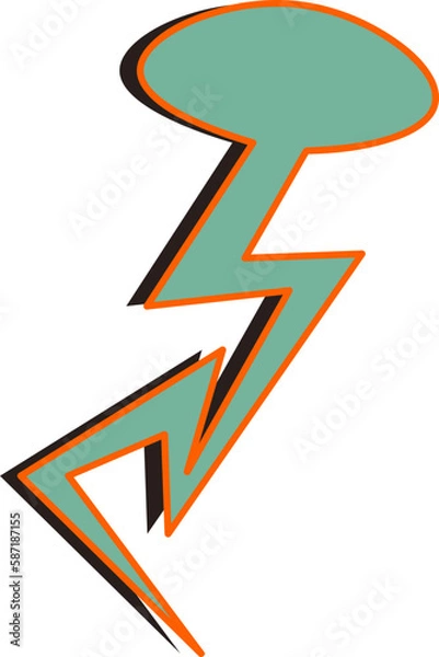 Fototapeta Lighting Retro Element