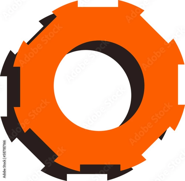 Fototapeta Gear Retro Element