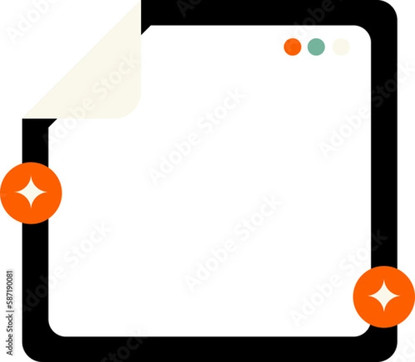 Fototapeta Text Box Element