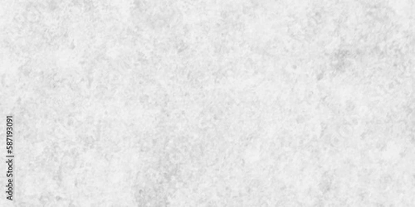 Obraz Concrete wall white color for background. Old grunge textures with scratches and cracks. White painted cement wall, modern grey paint limestone texture background in white light seam home wall paper.