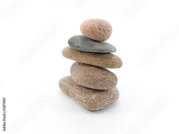 Fototapeta Isolated Zen Stones.