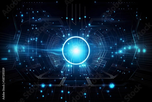 Fototapeta Abstract technology background Hi-tech communication concept innovation background vector illustration