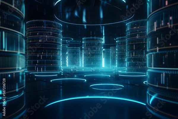 Obraz Futuristic Database