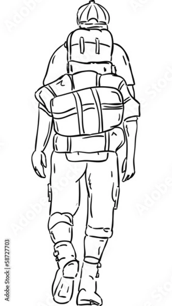 Obraz hiker on the trip
