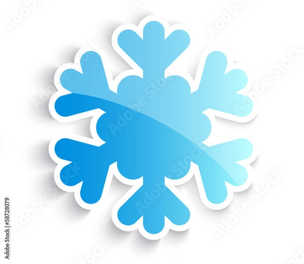 Fototapeta Snowflake sticker