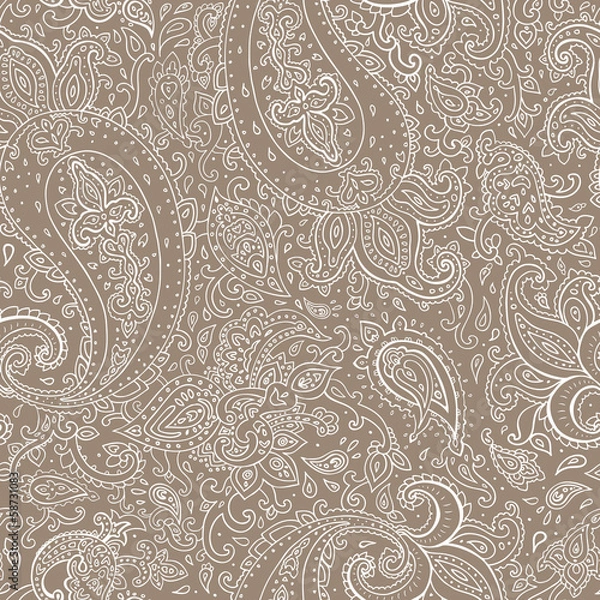 Fototapeta Seamless Paisley background.