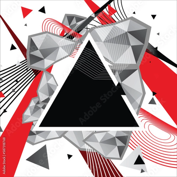 Obraz abstract colorful background with triangles