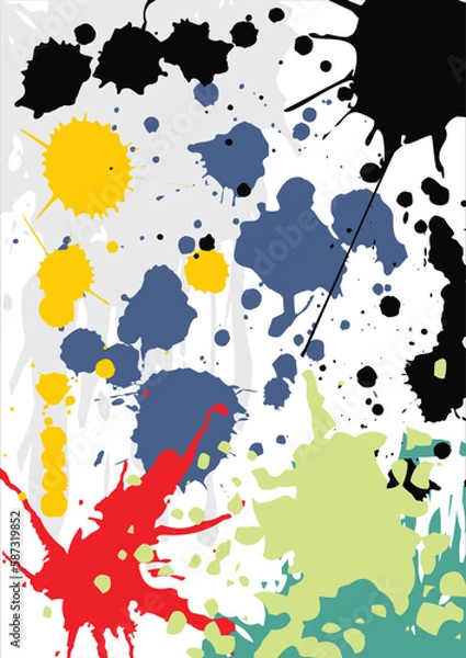 Obraz abstract background with splash painting