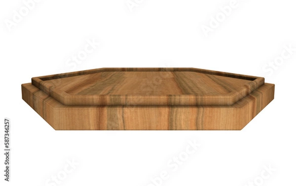 Obraz hexagon wooden podium
