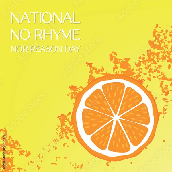 Fototapeta National No Rhyme Nor Reason Day . Design suitable for greeting card poster and banner