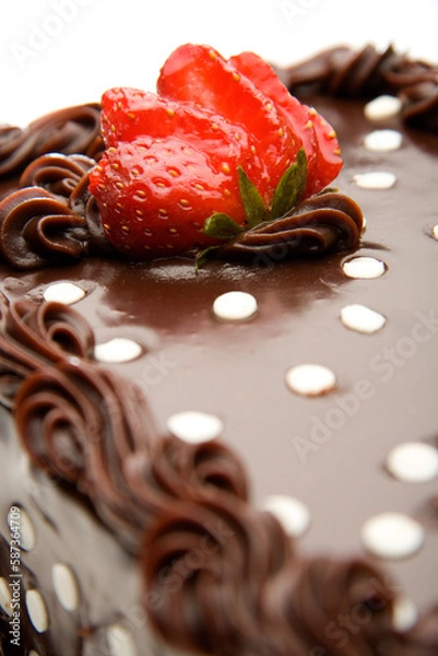 Obraz chocolate and strawberry