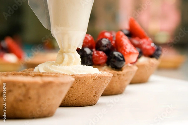 Obraz yogurt with berries