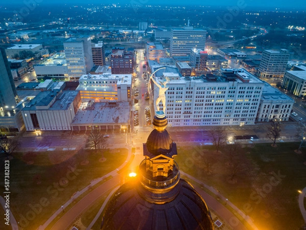 Obraz Topeka Cansas Capital Aerial