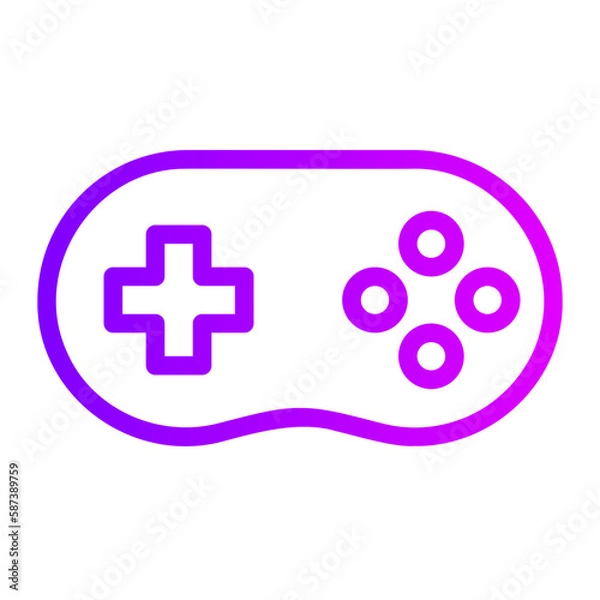 Fototapeta vr game gradient icon