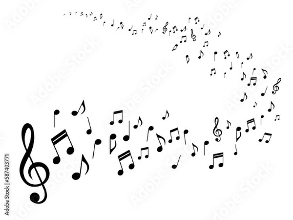 Fototapeta 音符イラスト