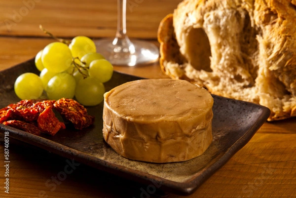 Obraz Vegan Cheese with in a table