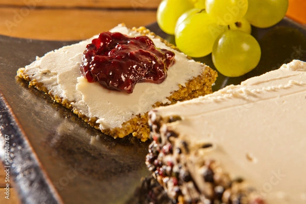 Obraz Vegan Cheese with in a table
