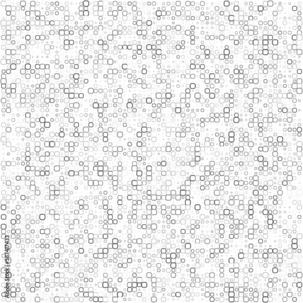 Fototapeta Squares halftone random pattern background. Vector illustration.