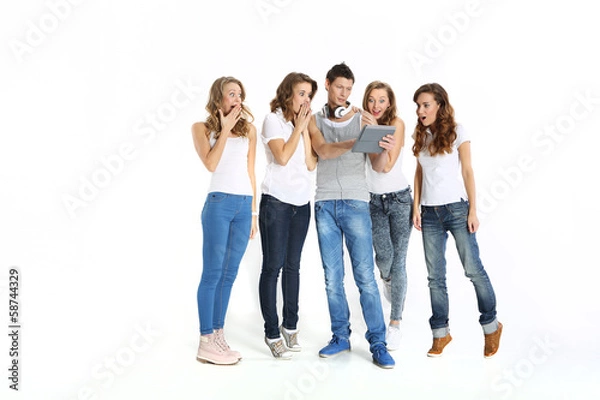 Obraz Zespół młodych pracowników