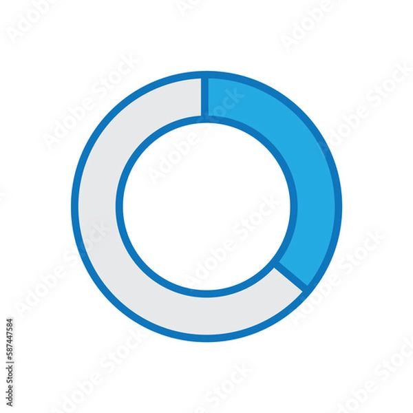 Fototapeta Close-up of pie chart