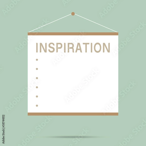 Obraz popular empty inspiration whiteboard isolated