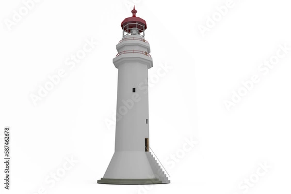 Obraz Latarnia morska na białym tle