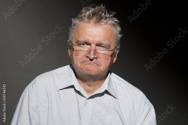 Obraz Unzufriedener mann