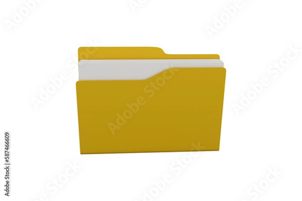 Fototapeta Digital image of folder