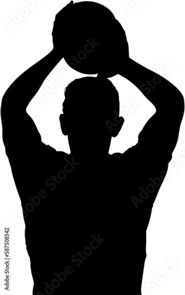 Obraz Sportsperson holding rugby ball 