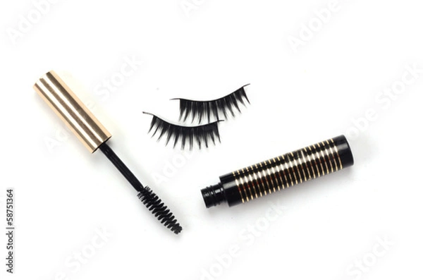 Obraz black mascara stroke isolated